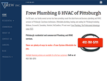 Tablet Screenshot of frewplumbing.com